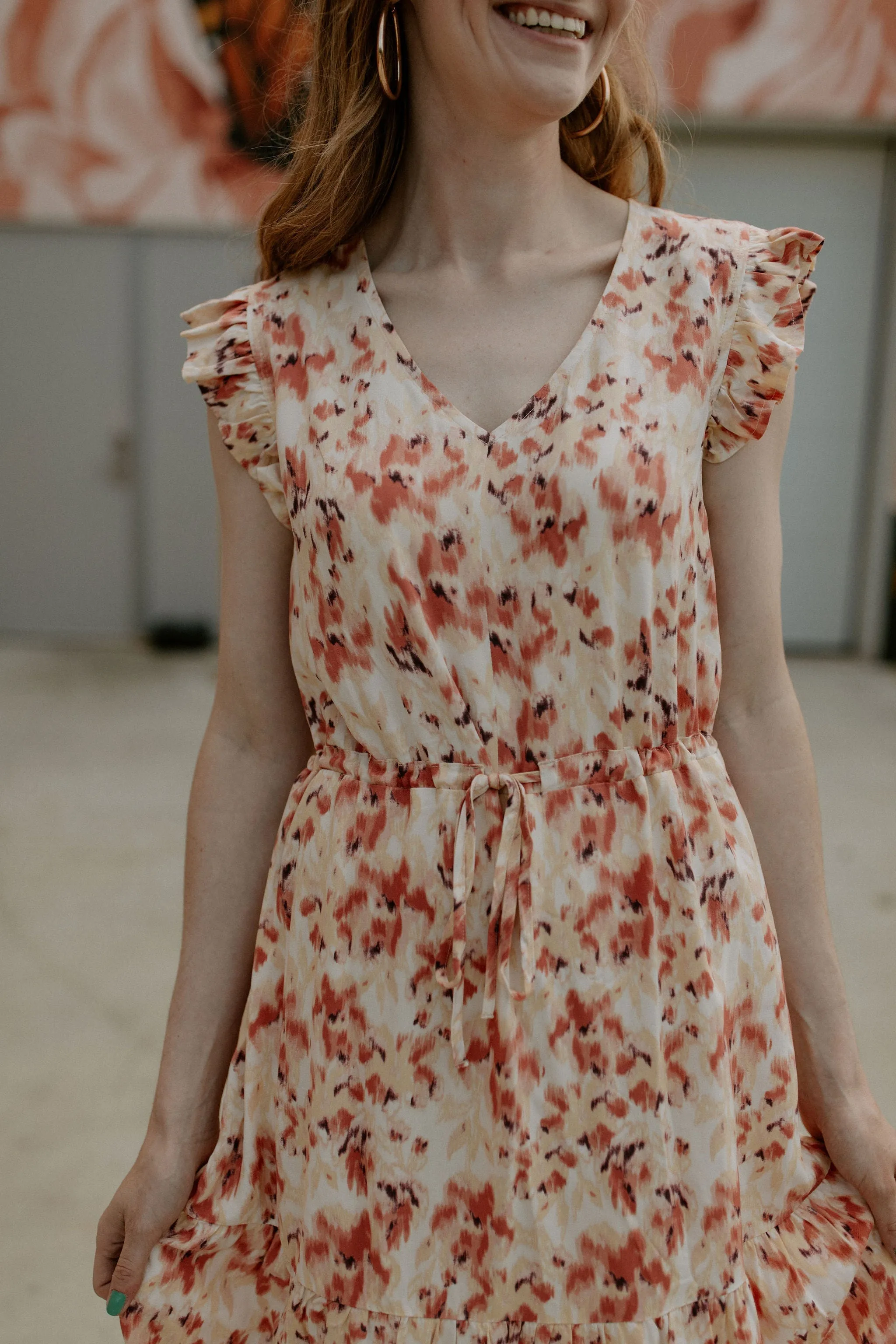 The Joella Frill Dress - Floral Mix