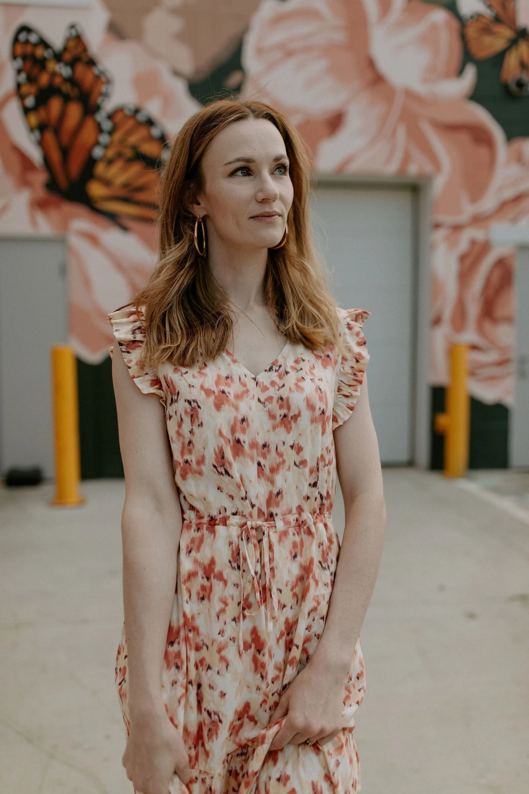 The Joella Frill Dress - Floral Mix