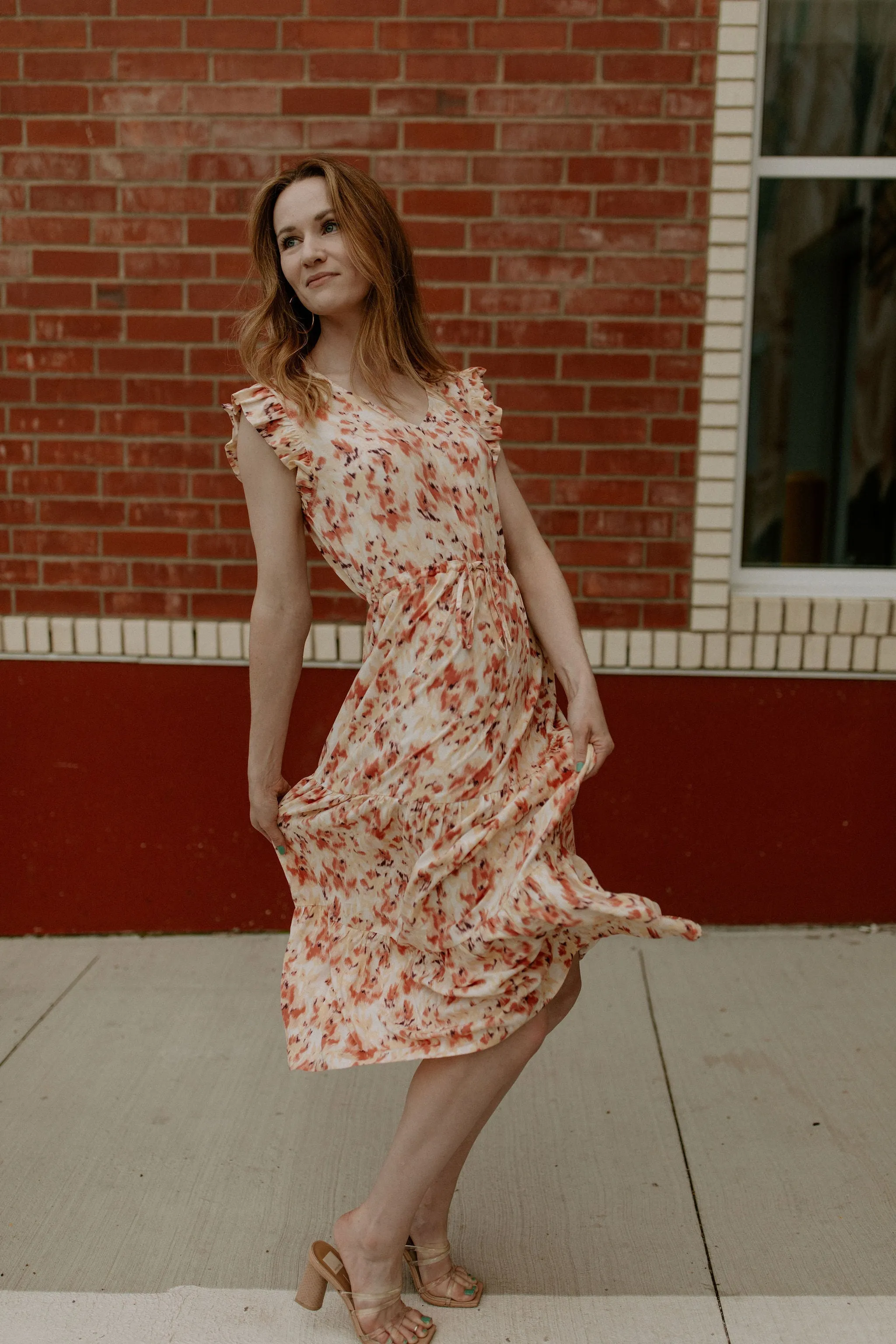 The Joella Frill Dress - Floral Mix