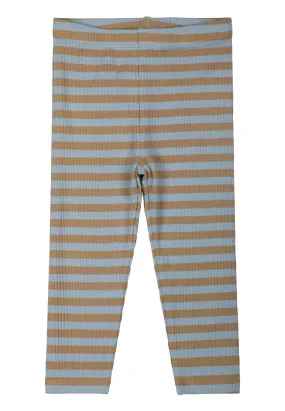 THE NEW - Baby Rib Leggings - Bio-Baumwolle (Blue Fog / Pink Nectar)