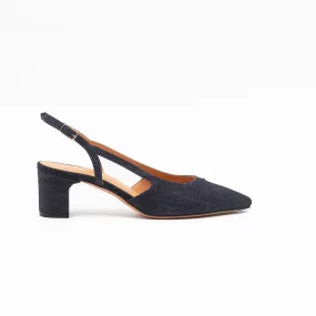 Two-tone Slingback in Denim