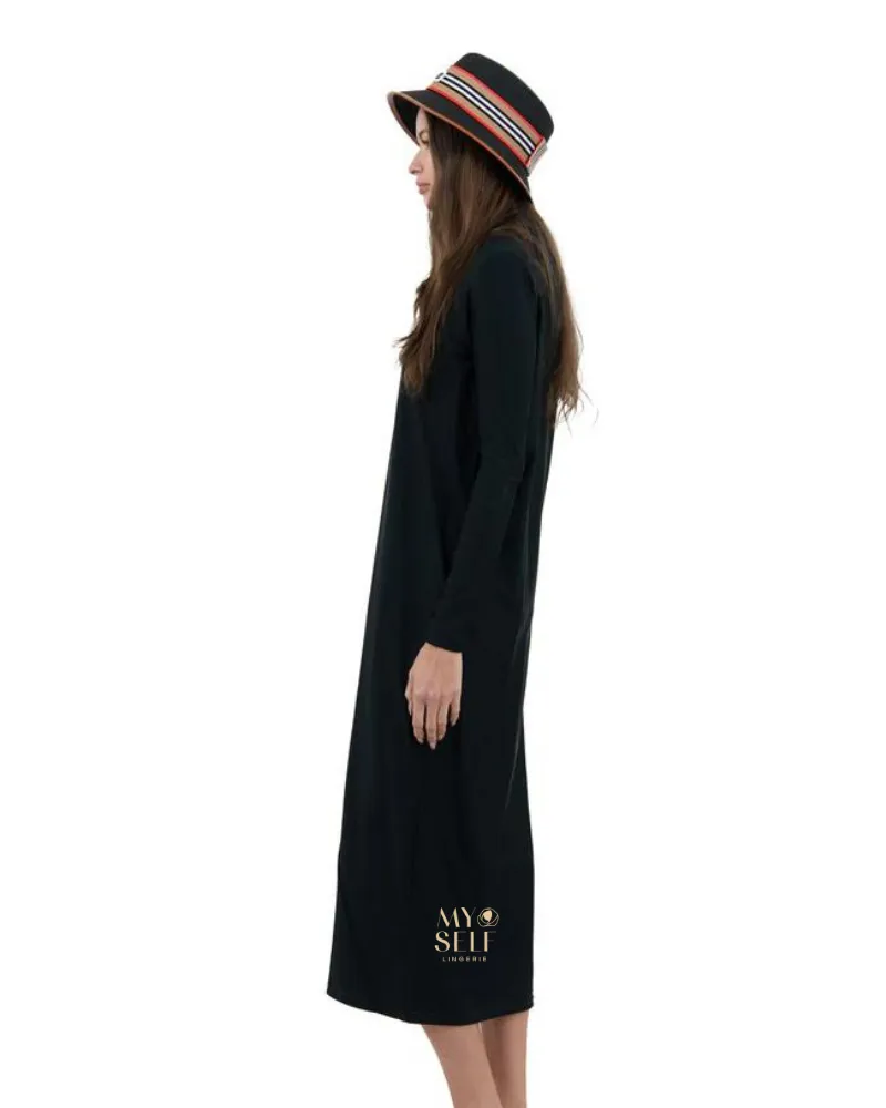 Undercover Waterwear Black Full Zip Maxi Swim Dress