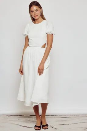 White White Midi Dress