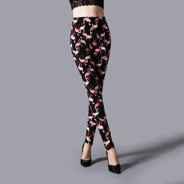 Women's leggings with a unique stretch design.