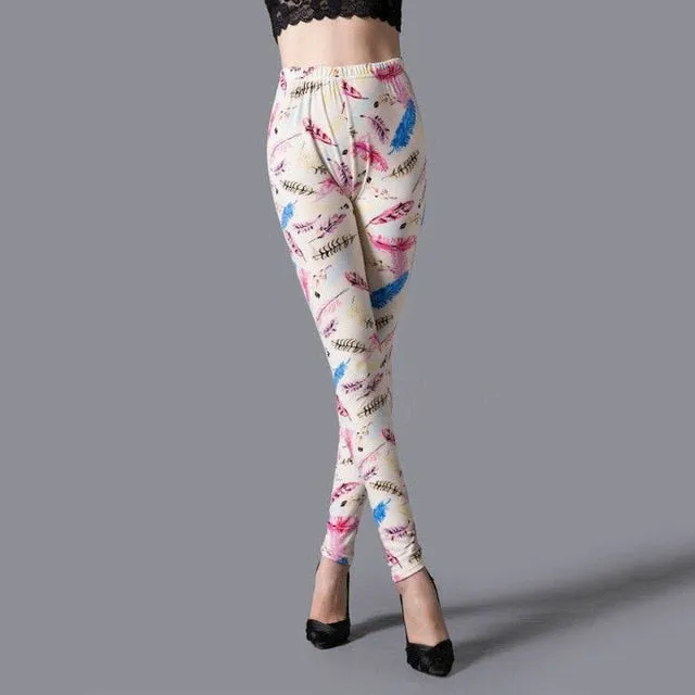 Women's leggings with a unique stretch design.