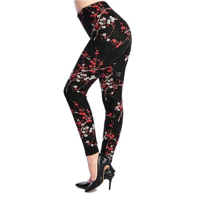 Women's leggings with a unique stretch design.