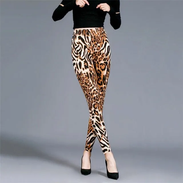 Women's leggings with a unique stretch design.