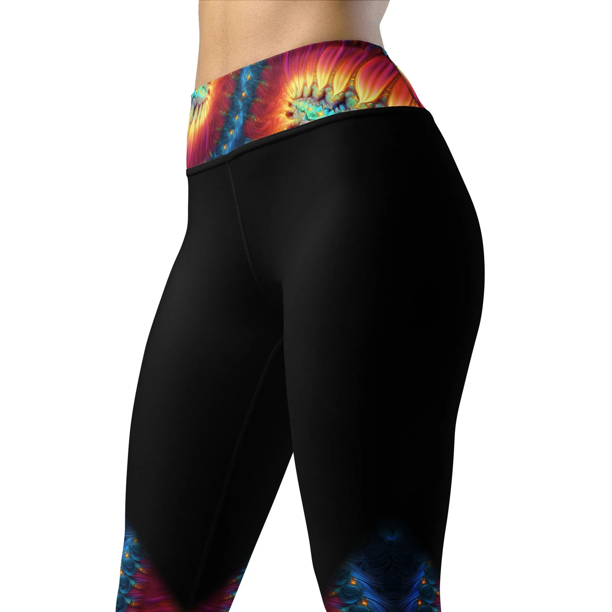 Yoga Leggings Microscopic Fern